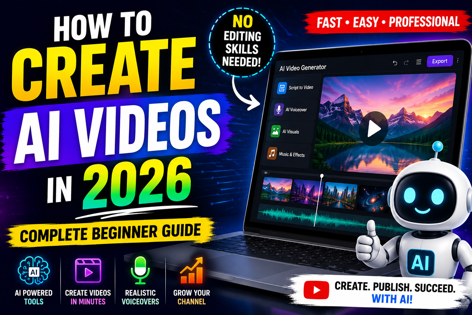 How to Create AI Videos in 2026 Complete Beginner Guide