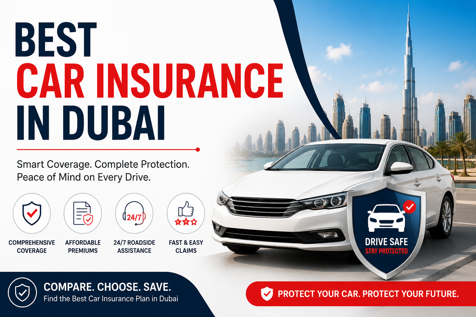 Best Car Insurance in Dubai 2026 | Compare UAE Car Insurance Plans